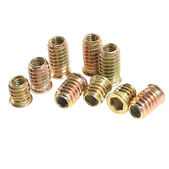 Hexagon Drive M8X13mm Thread Insert, Hexagon Drive Thread Insert for Wood, Furniture Nuts 