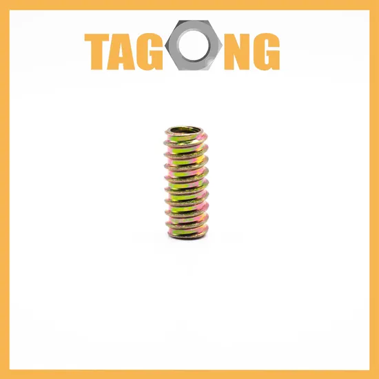 Galvanized Steel Furniture Insert Nut 
