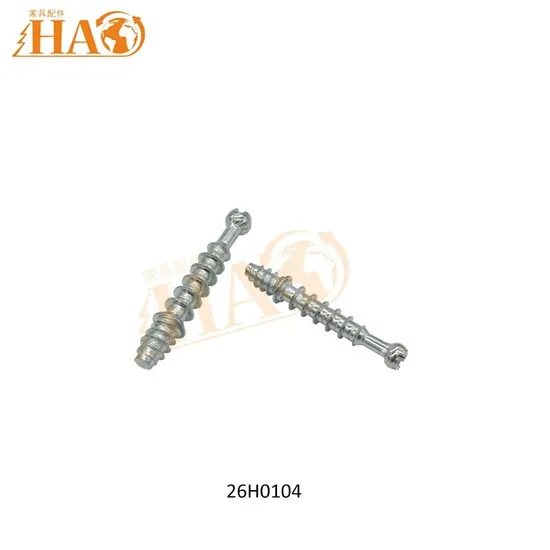 Cabinet Auto Parts Zinc Plated Screws Furniture Connector 