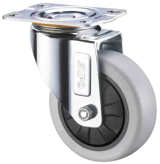 Supo Castor Medical Caster Industrial Wheel Swivel Thread Plate Caster for Equipment 