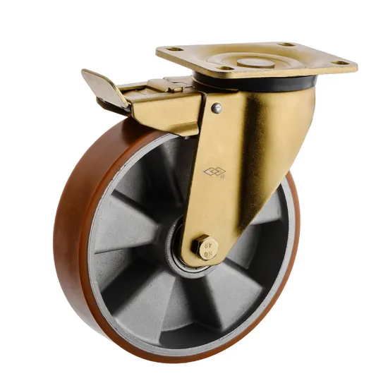 5/6/8/10inch Hot Sale Heavy Duty Swivel Locking Industrial PU Caster 