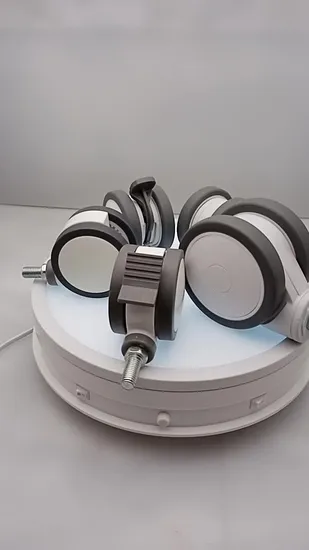 Hospital Casters for Hospital Bed Chair Medical Trolley Wheels Grey and White Plastic Caster Rubber Wheel Swivel Caster Wheel 