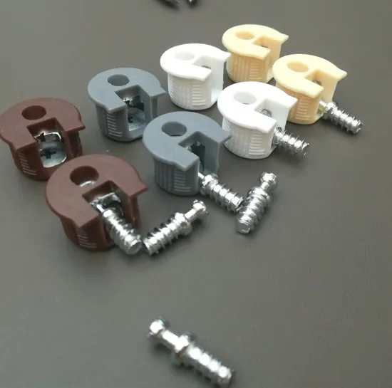 Hidden Mount Plastic Shelf Support for Wardrobe & Storage Solutions 