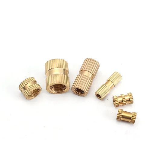Wholesale Knurled Insert Nut Brass Embedded Nut Plastic Knob Nuts Melt Insert Nut Threaded Insert Fasteners T Nut Jack Nut Rivet Nut Nylock Nut Furniture Nut 