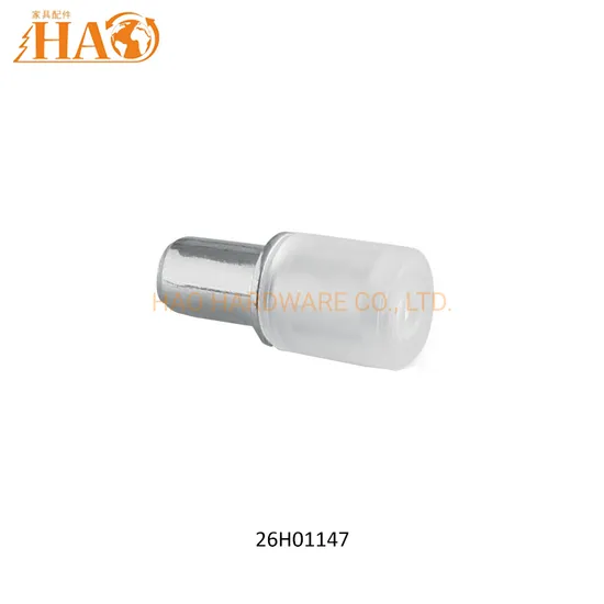 Furniture Fittings 5mm Pin Glass Shelf Support with Plastic Cap 
