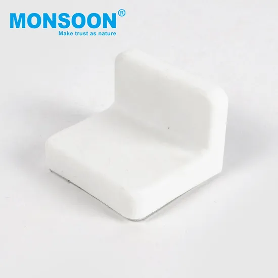 Kitchen Furniture Fittings Angle Board Holder Zinc Plate Iron L Shape Corner Reinforce Bracket White Plastic Cabinet Connectors Shelf Support 