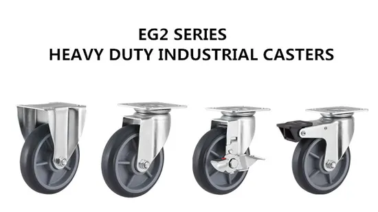 Hand Truck Heavy Duty Bole Stem PU Castes Screw Rod Castors Wheels 