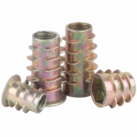 Yanyang Furniture Zinc Plated Zinc Alloy Wood Insert Nut M10