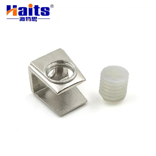Furniture Shelf Support Zinc Alloy and Plastic Glass Shelf Supports for Furniture 